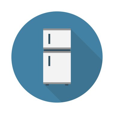 buzdolabı glyph düz vektör simgesi