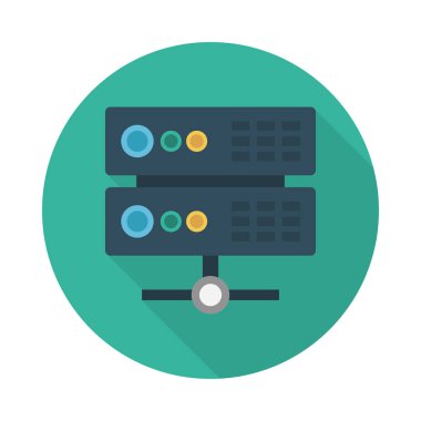 depolama glif düz vektör simgesi