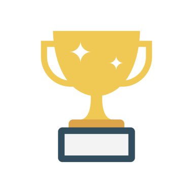 kupa glyph düz vektör simgesi