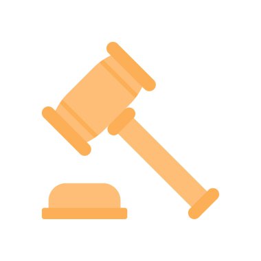 çekiç glyph düz vektör simgesi