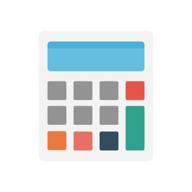 hesaplama glyph düz vektör simgesi