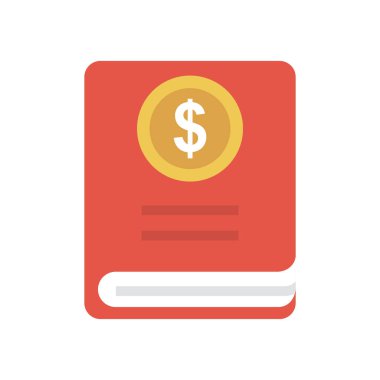 dolar glif düz vektör simgesi