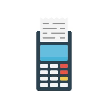 fatura glyph düz vektör simgesi