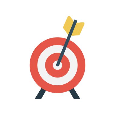 odak glyph düz vektör simgesi