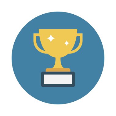 kupa glyph düz vektör simgesi