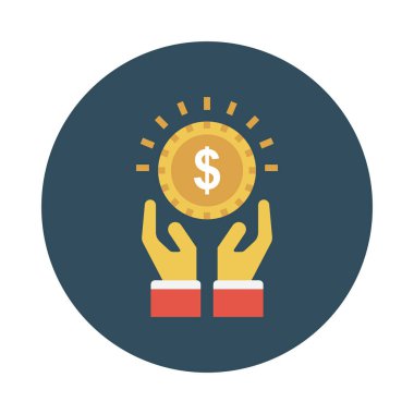 koruma glyph düz vektör simgesi