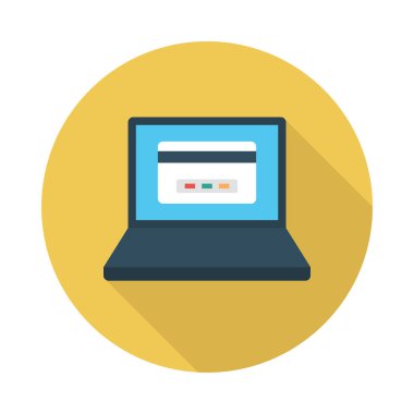 kart glyph düz vektör simgesi