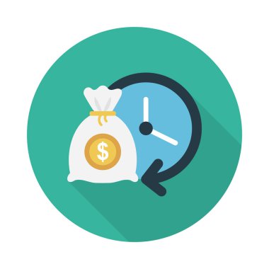 glif düz vektör simge ödeme