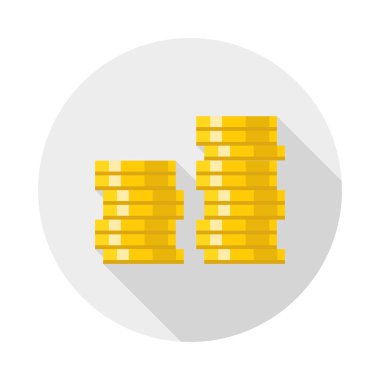 düz vektör simge para