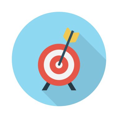 odak glyph düz vektör simgesi