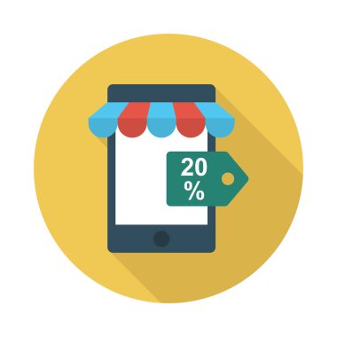 çevrimiçi glyph düz vektör simgesi