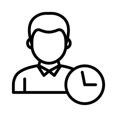 Kullanıcı ince çizgi vektör simgesi