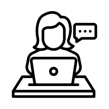 ince çizgi vektör simgesi çalışma