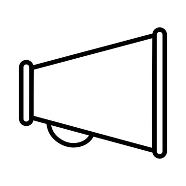 megafon ince çizgi vektör simgesi