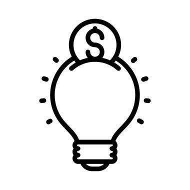 yaratıcı ince çizgi vektör simgesi