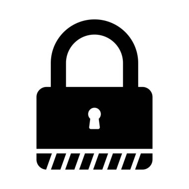 koruma glyph düz vektör simgesi