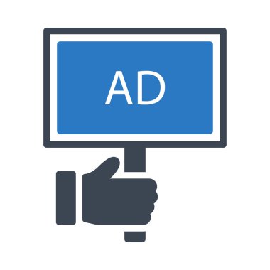 karton glyph renk vektör simgesi