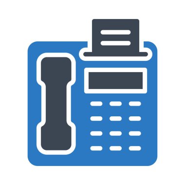 telefon glyph renk vektör simgesi