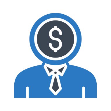 hesap glyph renk vektör simgesi