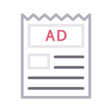 sayfa renk çizgisi vektör simgesi