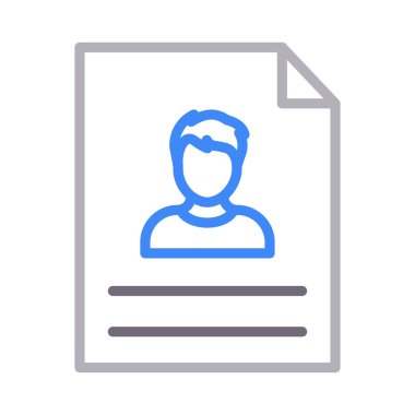 Cv renk çizgisi vektör simgesi