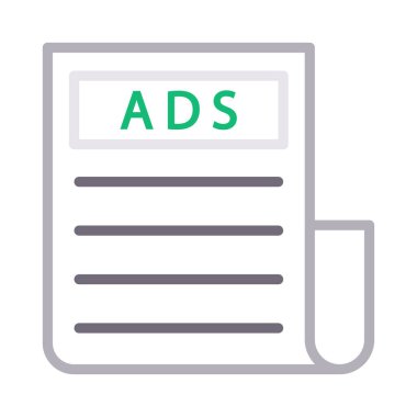 haber renk çizgisi vektör simgesi