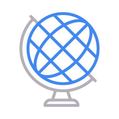 dünya renk çizgisi vektör simgesi