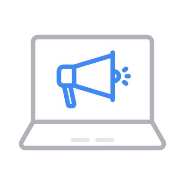 reklamlar renk çizgisi vektör simgesi