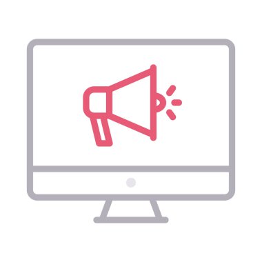 reklam renk çizgisi vektör simgesi