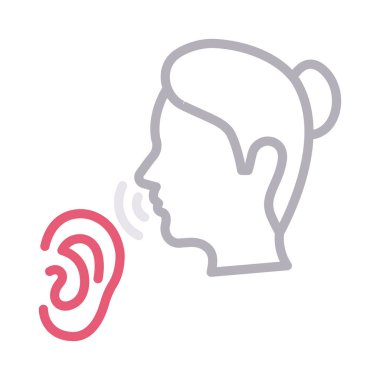 duymak renk çizgi vektör simgesi