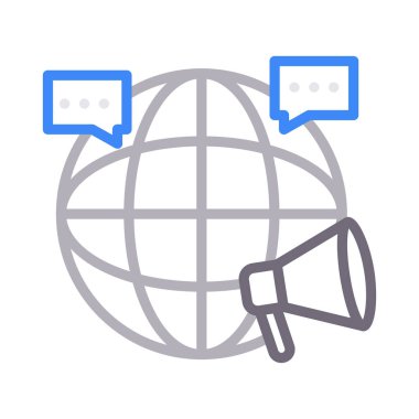 küresel renk çizgisi vektör simgesi