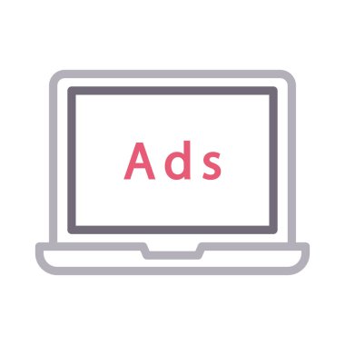 reklam renk çizgisi vektör simgesi