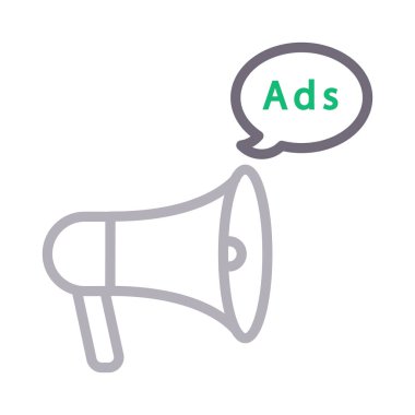 reklam renk çizgisi vektör simgesi