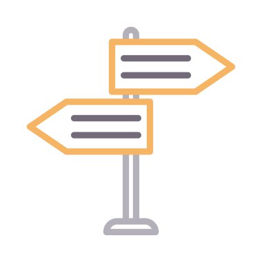 karton renk çizgisi vektör simgesi