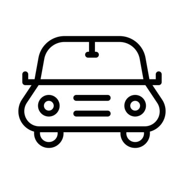 Araç ince çizgi vektör simge