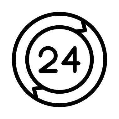 Hizmetleri ince çizgi vektör simgesi