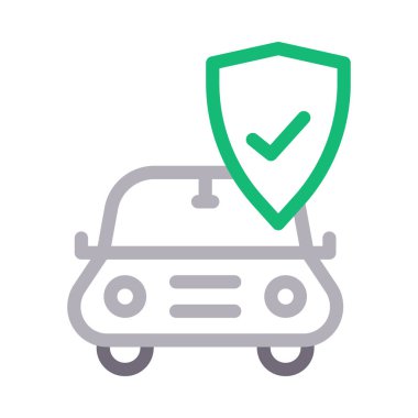 araç renk çizgisi vektör simgesi