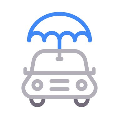 araç renk çizgisi vektör simgesi