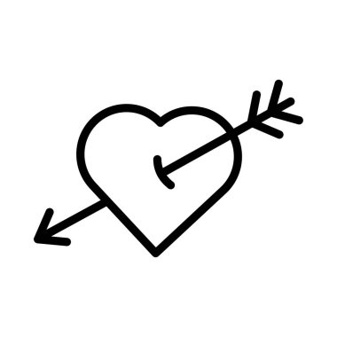 dart ince çizgi vektör simgesi