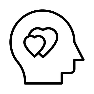 ince hat vektör simge aşk