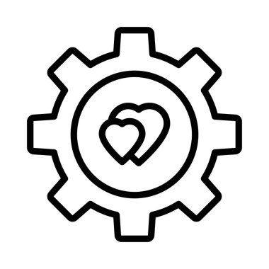 ince hat vektör simge aşk