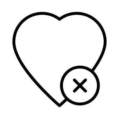 ince hat vektör simge aşk