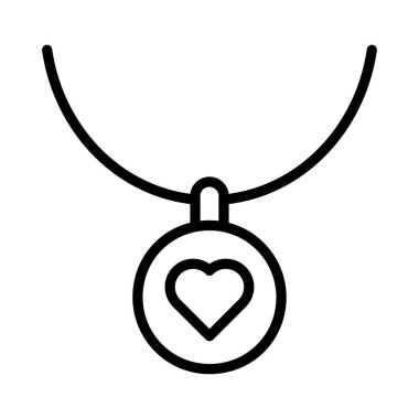 Kalp ince çizgi vektör simgesi