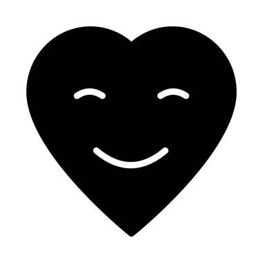 düz sembol aşk vektör