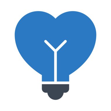 ampul glyph renk vektör simgesi