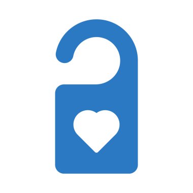 otel glyph renk vektör simgesi