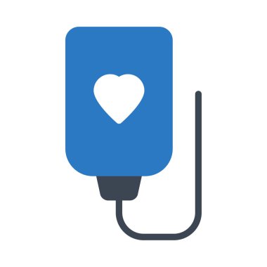 iv glif renk vektör simgesi