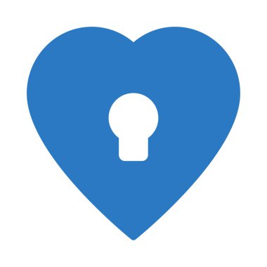 kilit glyph renk vektör simgesi