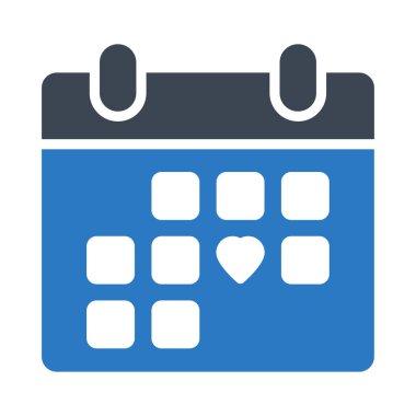 tarih glyph renk vektör simgesi