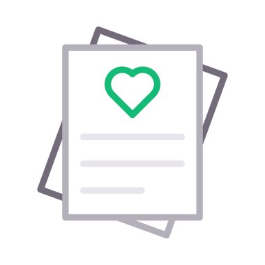 harf renk çizgisi vektör simgesi